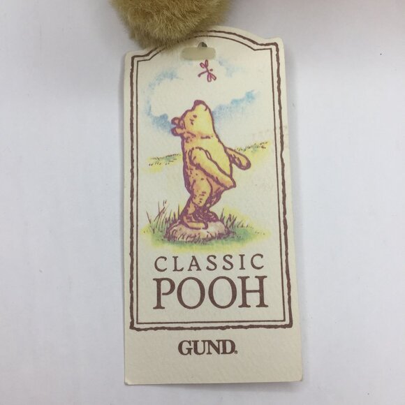 Disney Classic Pooh Gund Plush Christmas Bear Santa Hat Scarf 10" Stuffed Animal - Picture 11 of 12